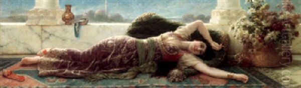 Odalisque Oil Painting by Emile Eisman-Semenowsky