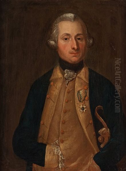 Fredrik Cederstrom (1731-1774) Oil Painting by Anders Eklund