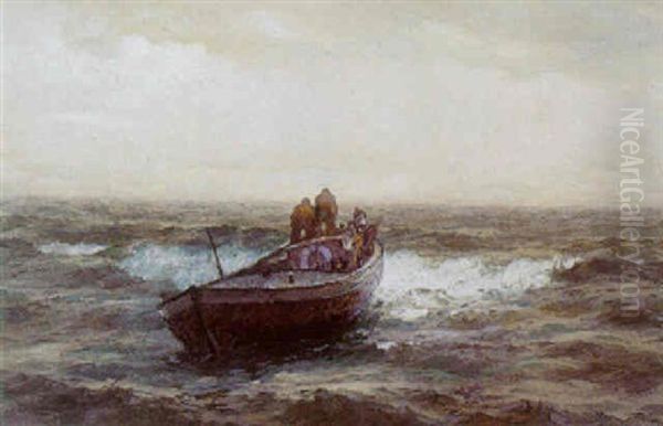 Rodspaettefiskere by Emil Gotthard Ekman