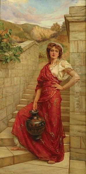 Femme A La Cruche Oil Painting by Arthur Reginald