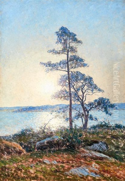 Soldis Over Saro Oil Painting by Per Ekstroem