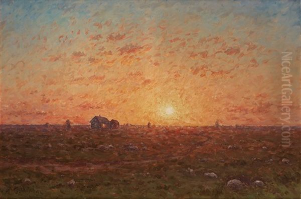 Sunset, Oland Oil Painting by Per Ekstroem