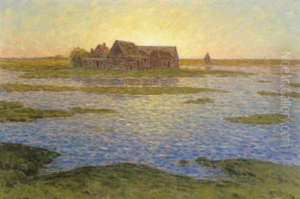 Oversvammat Landskap, Oland Oil Painting by Per Ekstroem