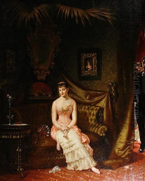 The Secret Rendezvous Oil Painting by Knut Ekwall