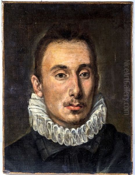 Zwei Gute Fraunde Oil Painting by  El Greco