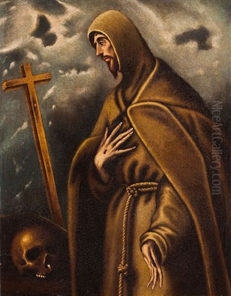 Saint Francis Of Assisi by  El Greco