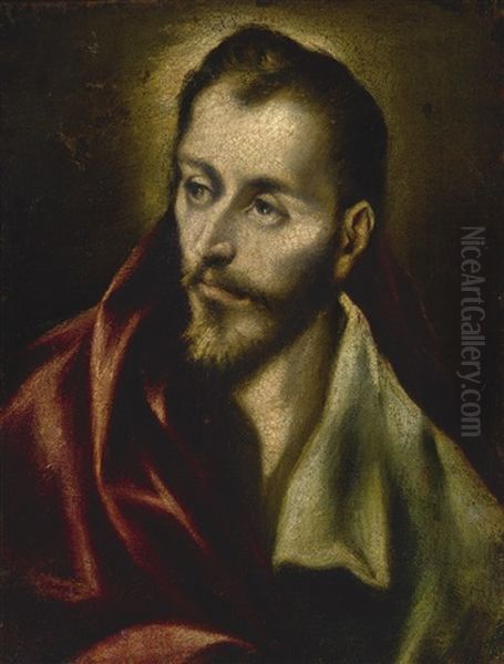 Head Of An Apostle Oil Painting by  El Greco