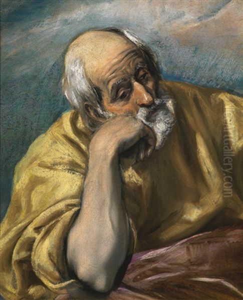 Saint Joseph Oil Painting by  El Greco