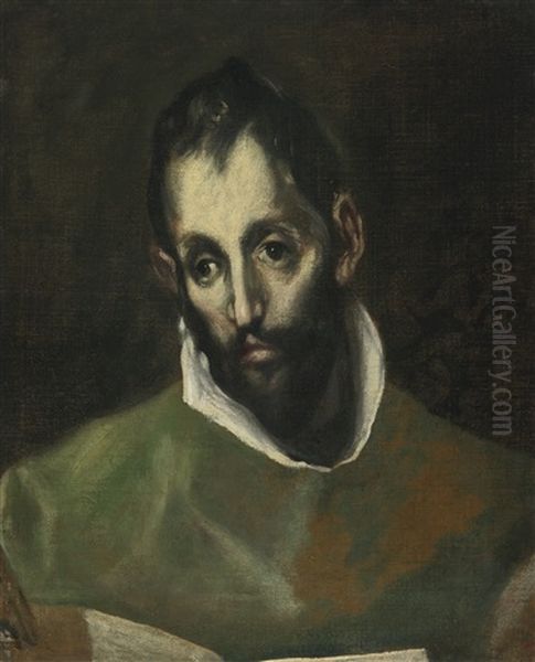 Saint Luke Oil Painting by  El Greco