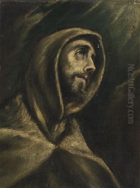 Saint Francis Of Assisi Oil Painting by  El Greco