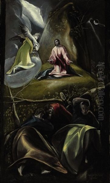 The Agony In The Garden Oil Painting by  El Greco