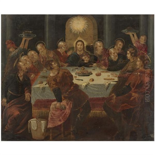 The Last Supper Oil Painting by  El Greco