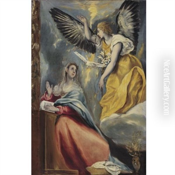 The Annunciation Oil Painting by  El Greco