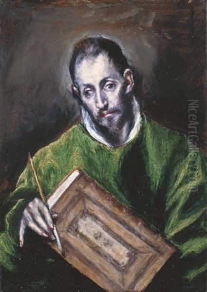 San Lucas (collab. W/studio) Oil Painting by  El Greco