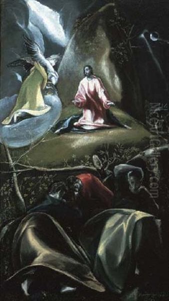 The Agony In The Garden Oil Painting by  El Greco