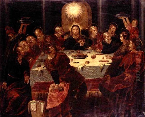 The Last Supper Oil Painting by  El Greco