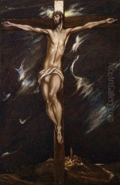 The Crucifixion Oil Painting by  El Greco