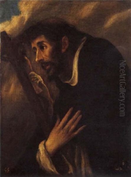 San Francesco In Preghiera Oil Painting by  El Greco