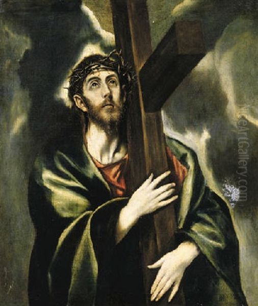 Christ Carrying The Cross Oil Painting by  El Greco