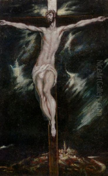 The Crucifixion Oil Painting by  El Greco