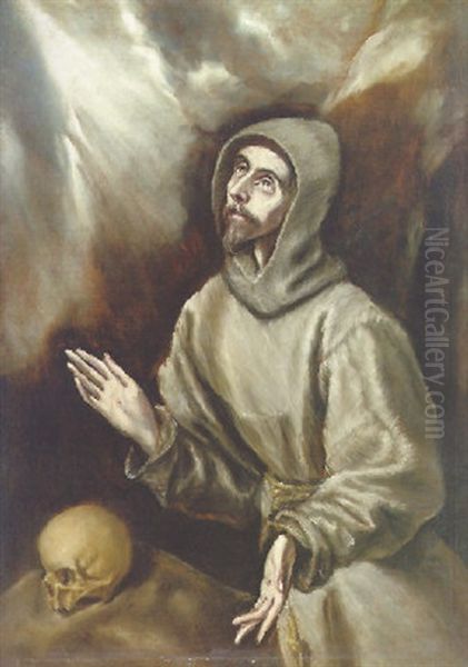 Saint Francis Oil Painting by  El Greco