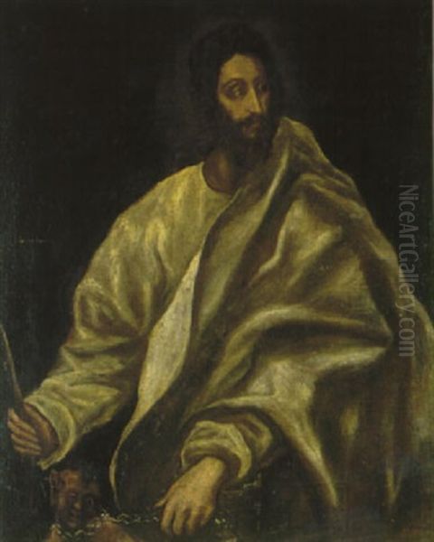 Saint Barthelemy Oil Painting by  El Greco