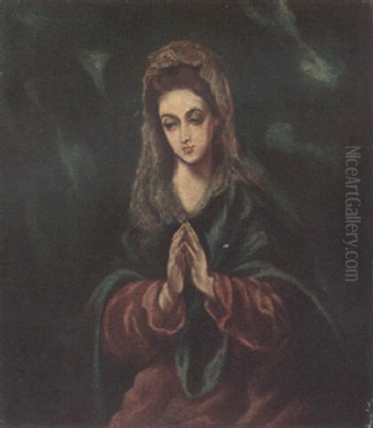 The Mater Dolorosa Oil Painting by  El Greco