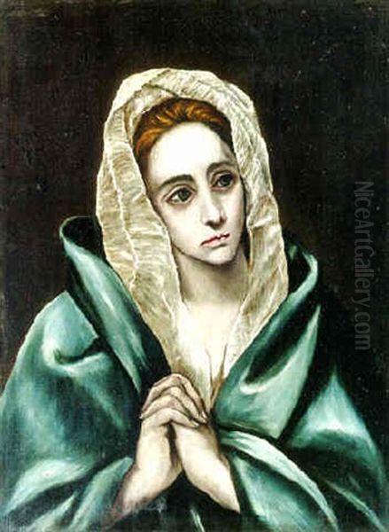 The Mater Dolorosa Oil Painting by  El Greco