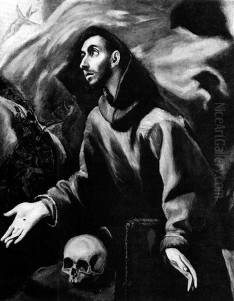 Saint Francis Of Assisi In Ectasy Oil Painting by  El Greco