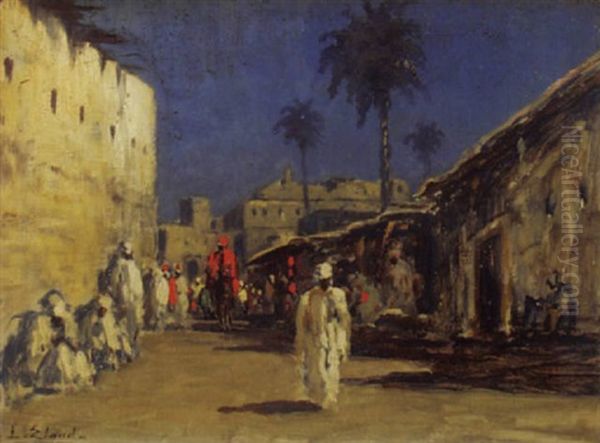 Orientalische Strassenszene by Leo Eland