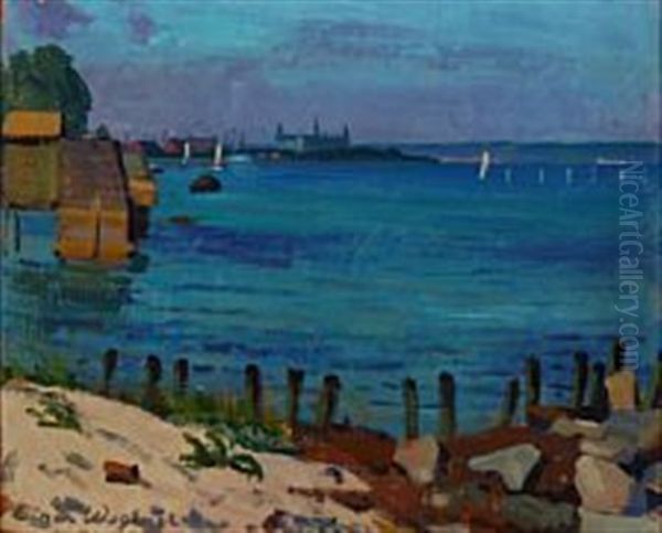 Motif With Kronborg In The Background Oil Painting by Lili Elbe