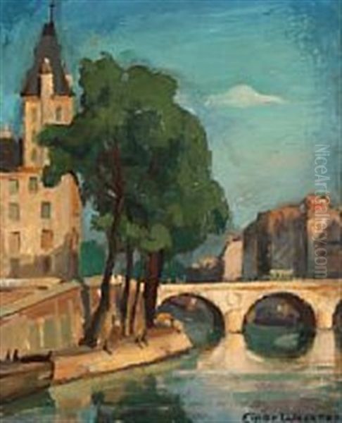 La Seine Oil Painting by Lili Elbe