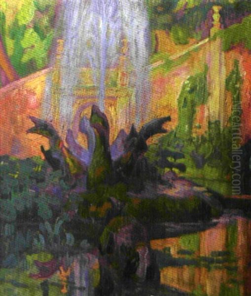 La Fontaine (sketch) Oil Painting by Lili Elbe