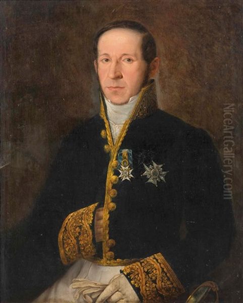 Retrato De D. Eduardo Latorre Y Perez, Corregidor De Madrid Oil Painting by Jose Elbo