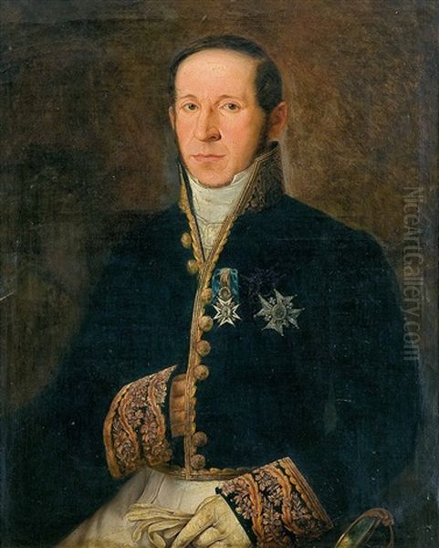 Retrato De D. Eduardo Latorre Y Perez, Corregidor De Madrid Oil Painting by Jose Elbo