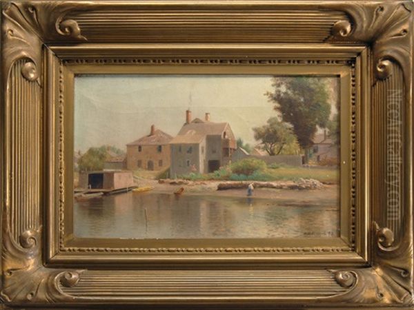 The Captain Harris House, Fairhaven Oil Painting by Lemuel D. Eldred