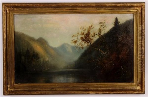 Mountain Lake, Yosemite Oil Painting by Henry Arthur Elkins