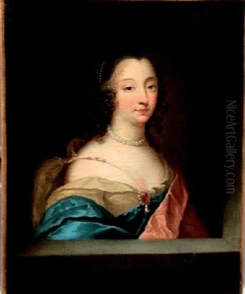 Ninon De Lenclos (1620 - 1705) Oil Painting by Louis Ferdinand Elle the Elder