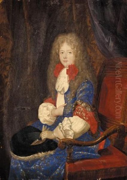 Portrait Of Phillipe D'orleans, Duc De Chartres Oil Painting by Louis Ferdinand Elle the Elder