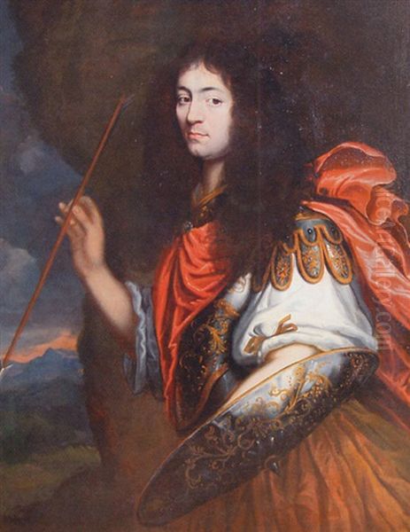 Portrait De Monsieur, Frere Du Roi (?) Oil Painting by Louis Ferdinand Elle the Elder