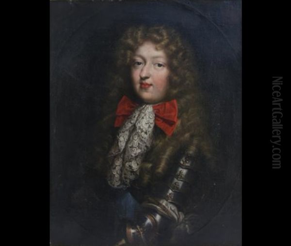 Portrait Du Grand Dauphin Oil Painting by Louis Ferdinand Elle the Younger