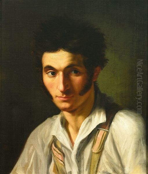 Portrait Eines Jungen Mannes Oil Painting by Maria (Anna Maria) Ellenrieder