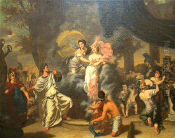 The Sacrifice Of Iphigenia Oil Painting by Ottmar Elliger the Younger