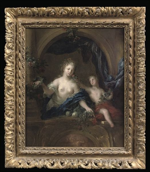 An Allegory Of Scent Oil Painting by Ottmar Elliger the Younger