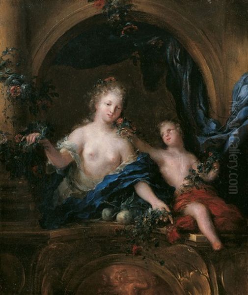 Allegorie Des Geruchs Oder Des Fruhlings Oil Painting by Ottmar Elliger the Younger