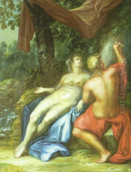 Angelique Et Medor Oil Painting by Ottmar Elliger the Younger