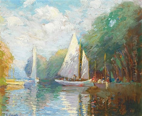 Sailing On The Lake by Emily Louise Orr Elliott