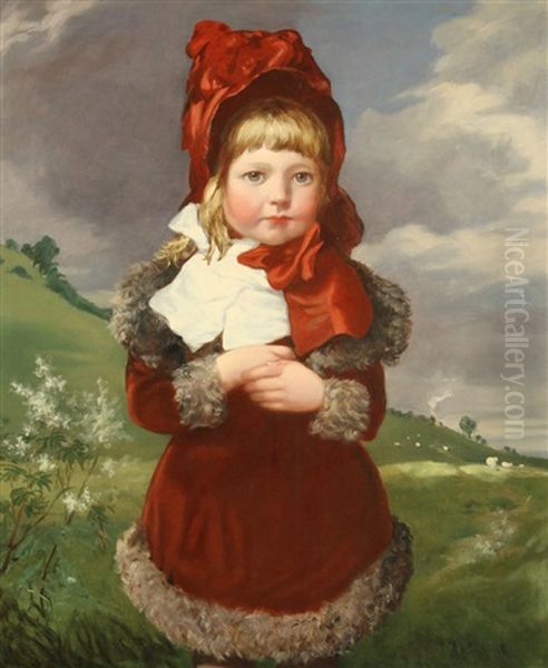 Little Miss Oil Painting by Robinson Elliott