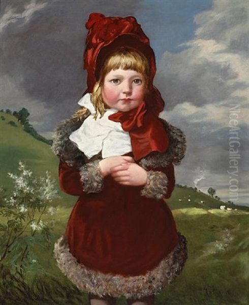 Little Miss Oil Painting by Robinson Elliott