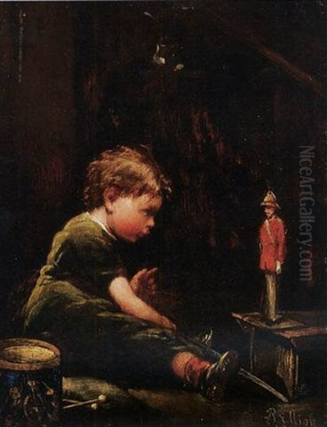 The Soldier's Child Oil Painting by Robinson Elliott